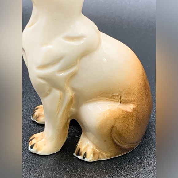 VTG Siamese Cat Kitten Ring Eyed Figurine Mid-Century Taiwan - Picture 3 of 6